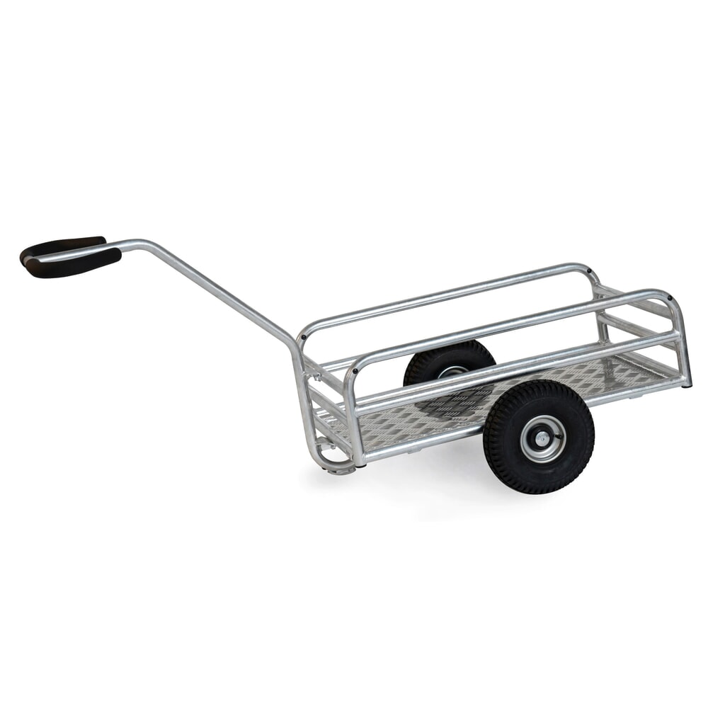 Chariot à bras d’extérieur fetra®, 1 essieu, capacité de charge 200 kg, surface de chargement l x P 795 x 445 mm, pneus gonflables Illustration du produit: Chariot à bras d’extérieur fetra®, 1 essieu, capacité de charge 200 kg, surface de chargement l x P 795 x 445 mm, pneus gonflables