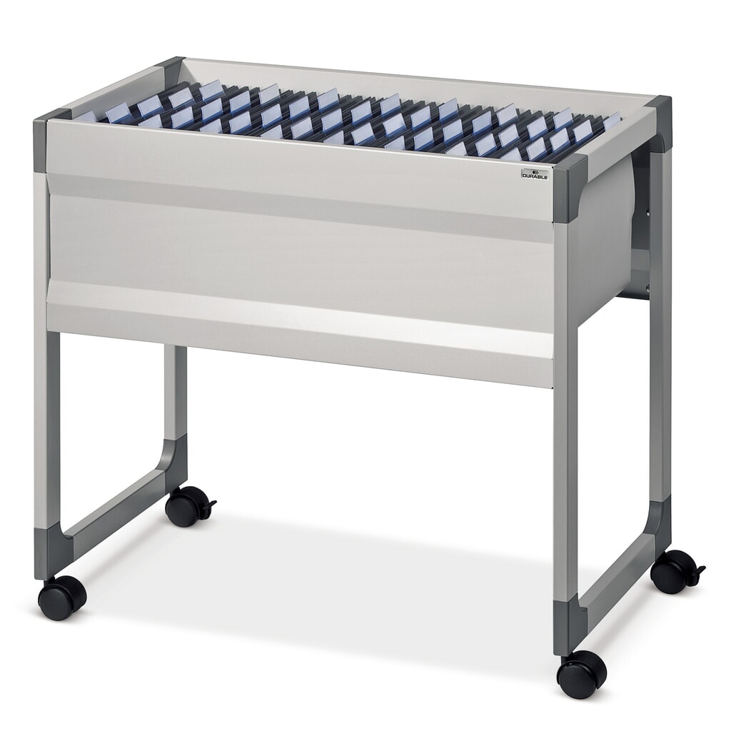 N° de l'image du produit 1 : Chariot à dossiers suspendus avec un dispositif d’accrochage, gris