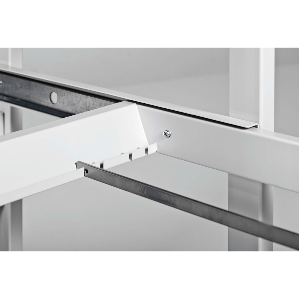 N° de l'image du produit 8 : Chariot à dossiers suspendus pour 100 dossiers + stockage de classeurs, gris, verrouillable