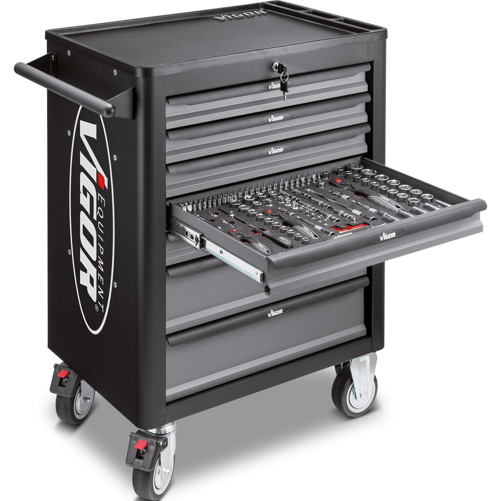 Illustration du produit: Chariot à outils VIGOR® 1000, 7 tiroirs, vide