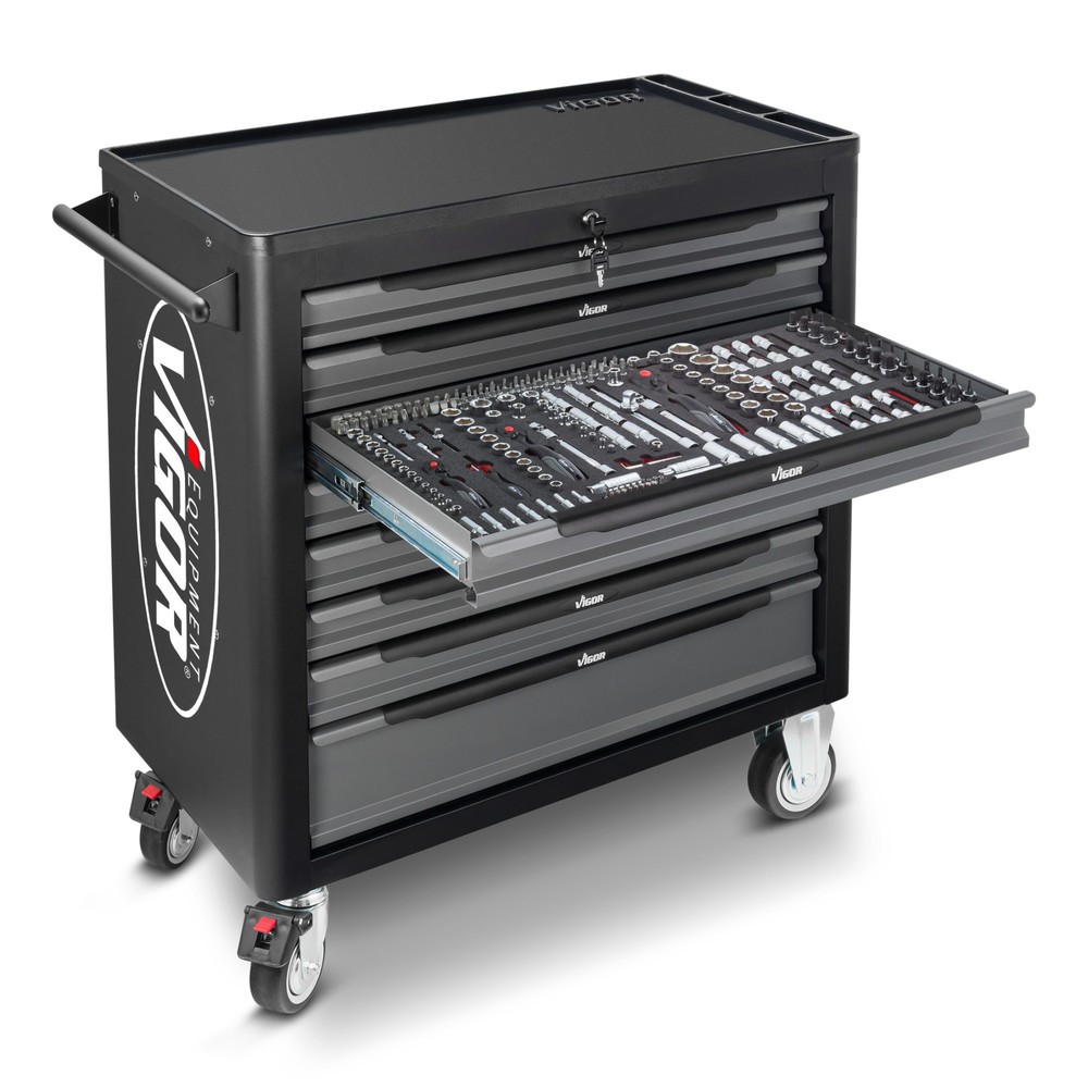 Illustration du produit: Chariot à outils VIGOR® 1000 XL, 8 tiroirs, vide