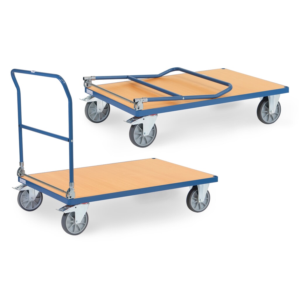 Illustration du produit: Chariot à plate-forme fetra®, pliable, capacité de charge 600 kg, surface de chargement l x P 1 200 x 800 mm