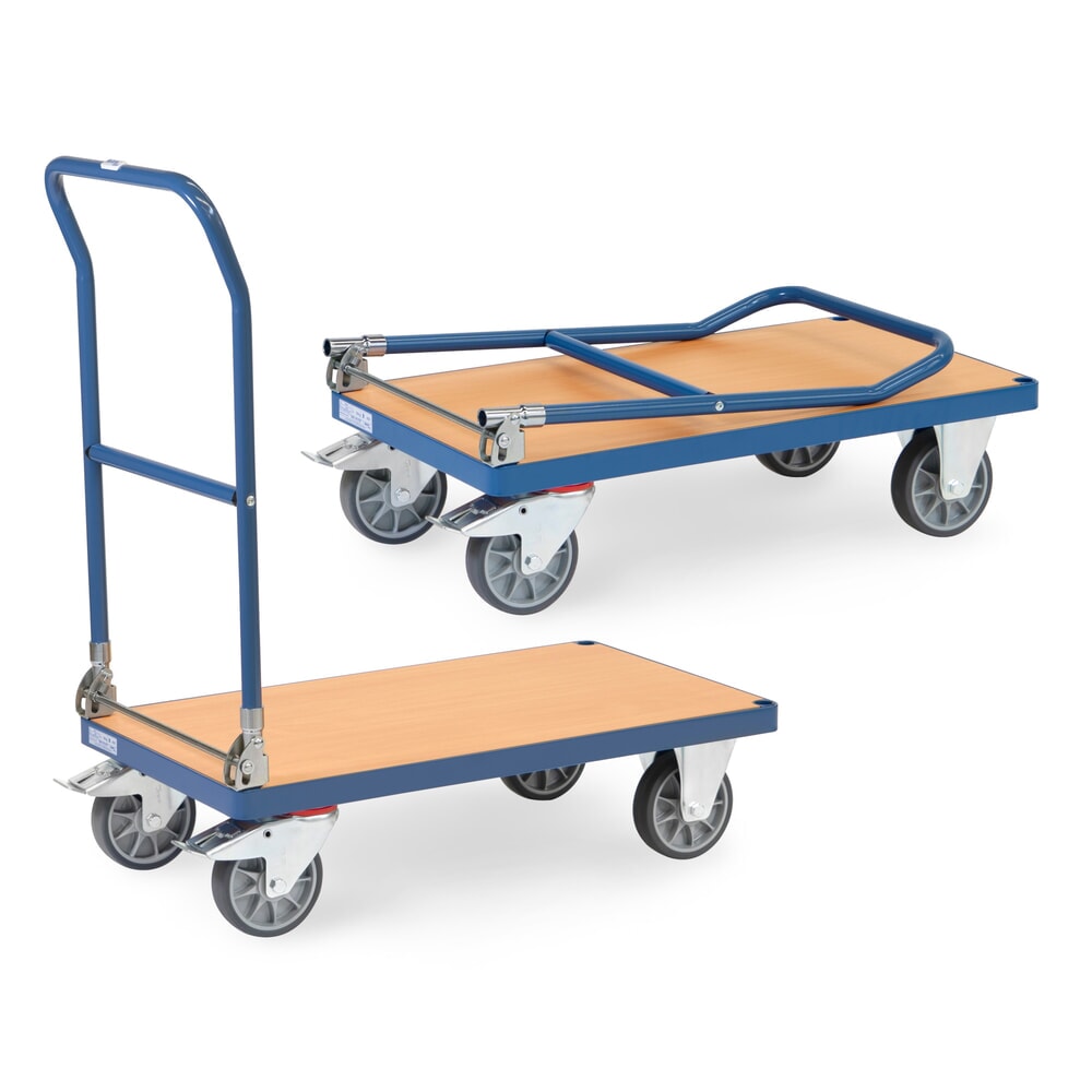 Illustration du produit: Chariot à plate-forme fetra®, pliable, capacité de charge 500 kg, surface de chargement l x P 850 x 500 mm