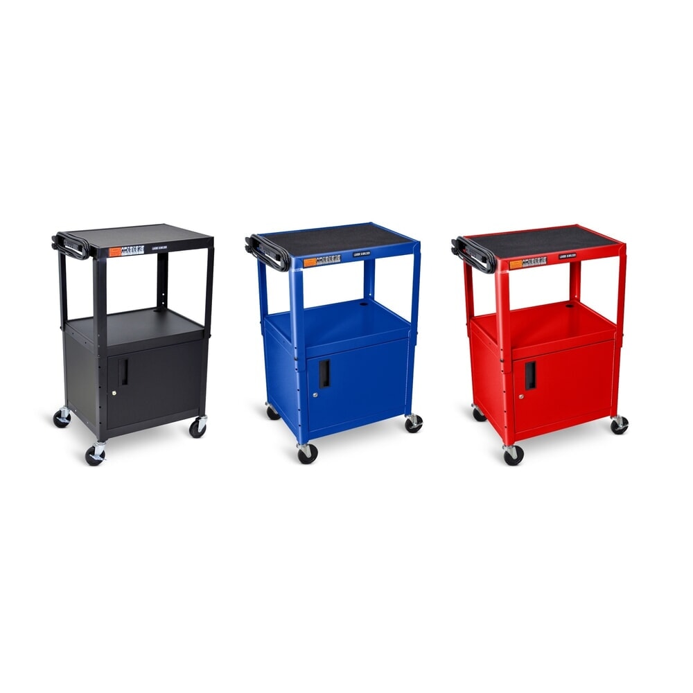 N° de l'image du produit 2 : Chariot de bureau et à dossiers, 3 étagères, avec meuble bas, noir