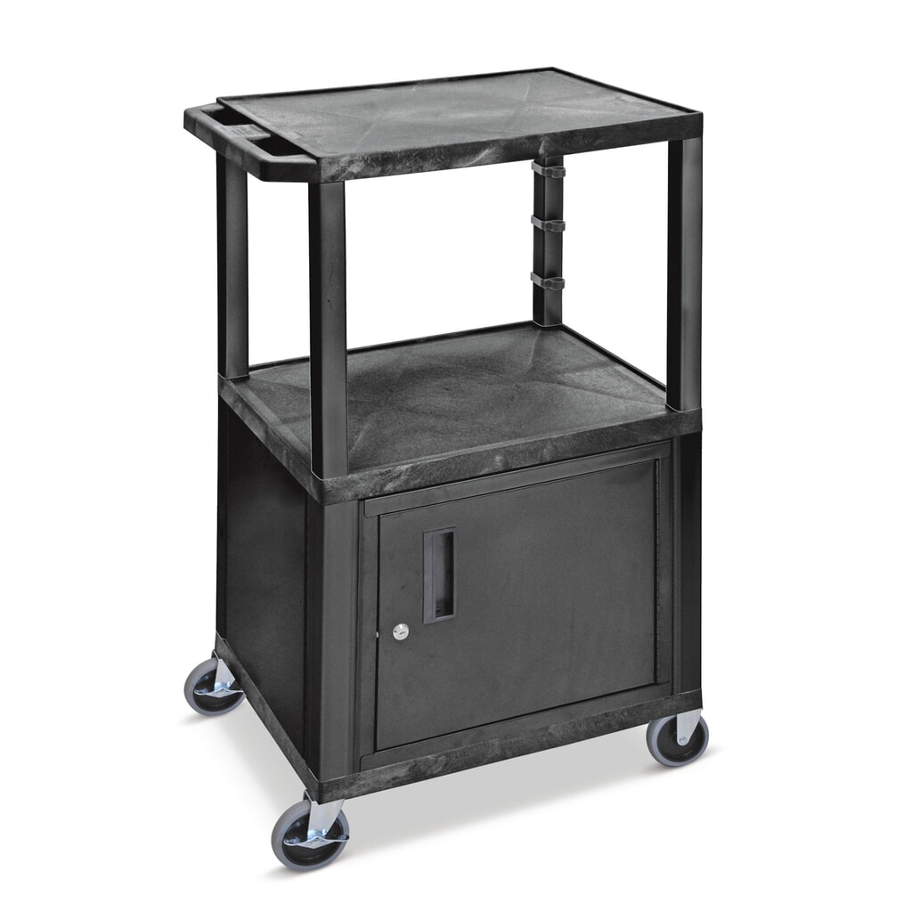 Illustration du produit: Chariot de transport en plastique HEMMDAL avec meuble bas, noir