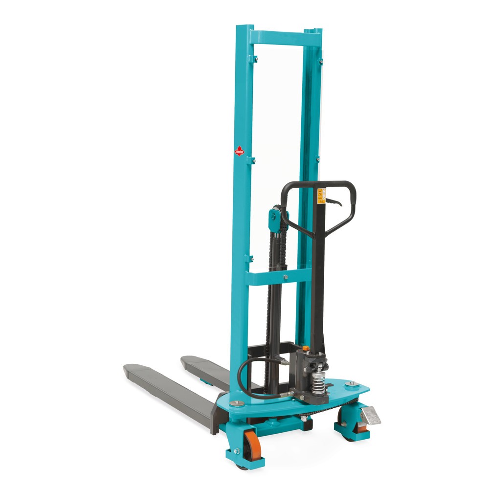 N° de l'image du produit 1 : Chariot élévateur hydraulique Ameise® PSM 1.0 à levée rapide, monomât, hauteur de levage 1 600 mm, capacité de charge 1 000 kg