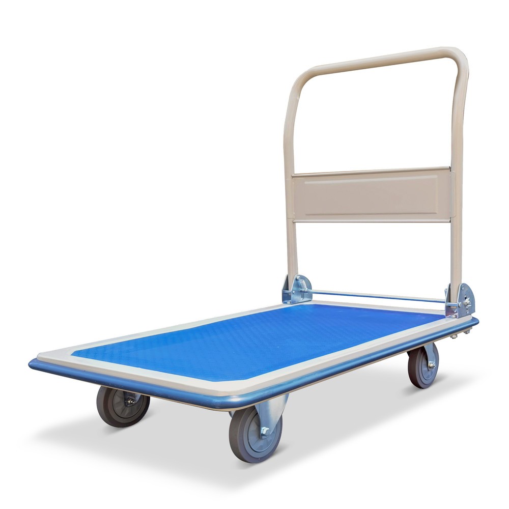 Illustration du produit: Chariot à plateforme pliante en tôle d'acier capacité de charge 150 kg LxP 480 x 740 mm