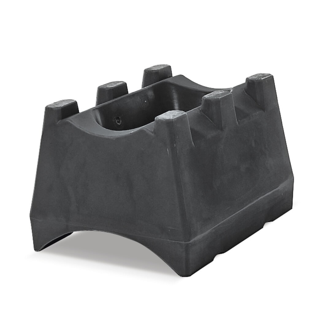 N° de l'image du produit 1 : asecos® Rayonnage-Support de fût pour matières dangereuses en polyéthylène (PE), pour 1 fût de 50/60 ou 200 litres