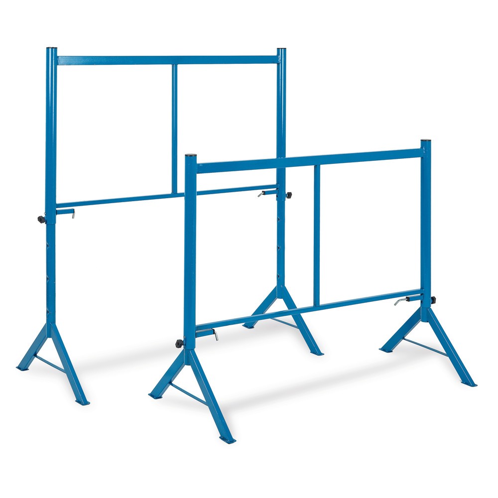 Illustration du produit: Chevalet de travail avec montant en acier, capacité de charge 1 000 kg, hauteur 1 110-1 410 mm