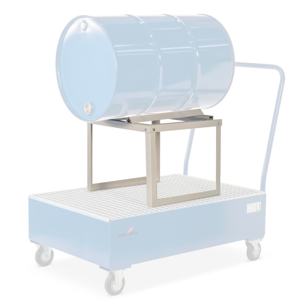 Illustration du produit: Bauer® Rayonnage-support de fût pour matières dangereuses, galvanisé à chaud, 1 fût