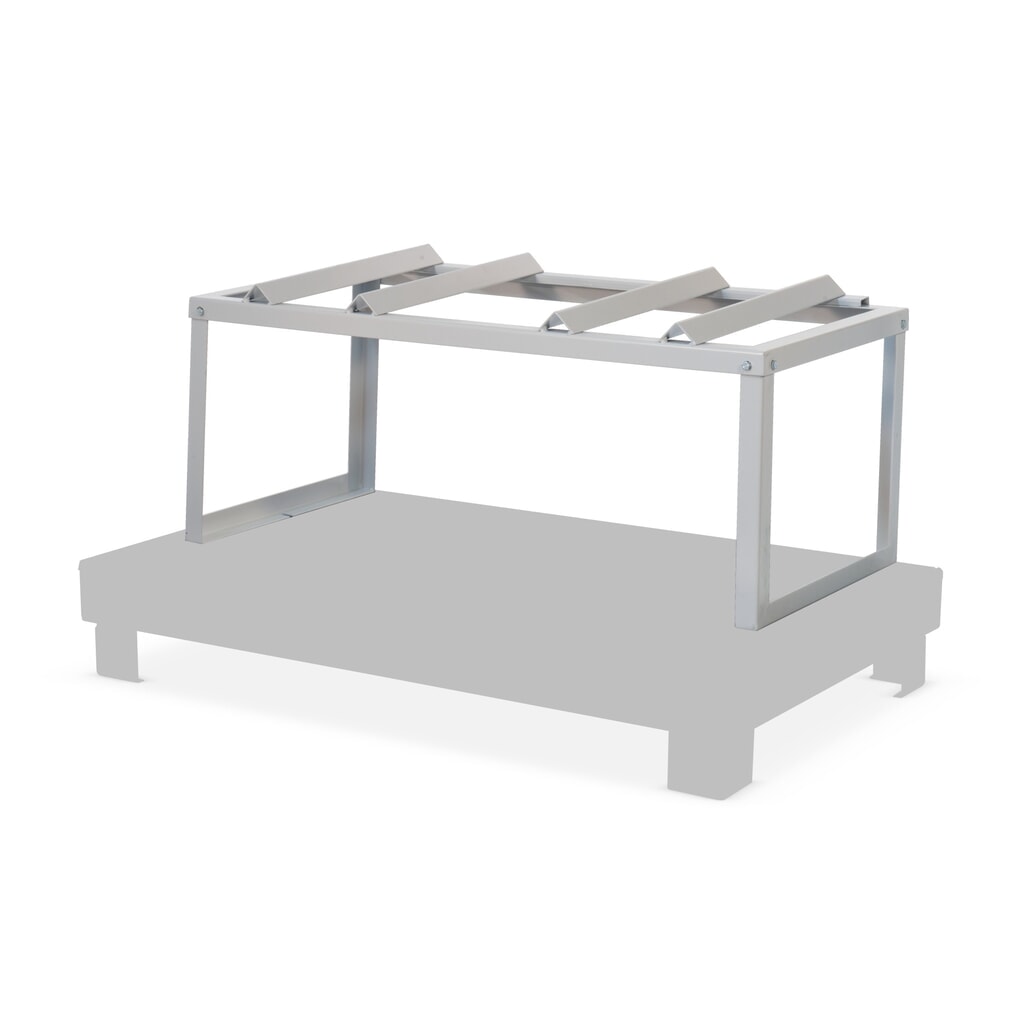Bauer® Rayonnage-support de fût pour matières dangereuses, galvanisé à chaud, 2 fûts Illustration du produit: Bauer® Rayonnage-support de fût pour matières dangereuses, galvanisé à chaud, 2 fûts