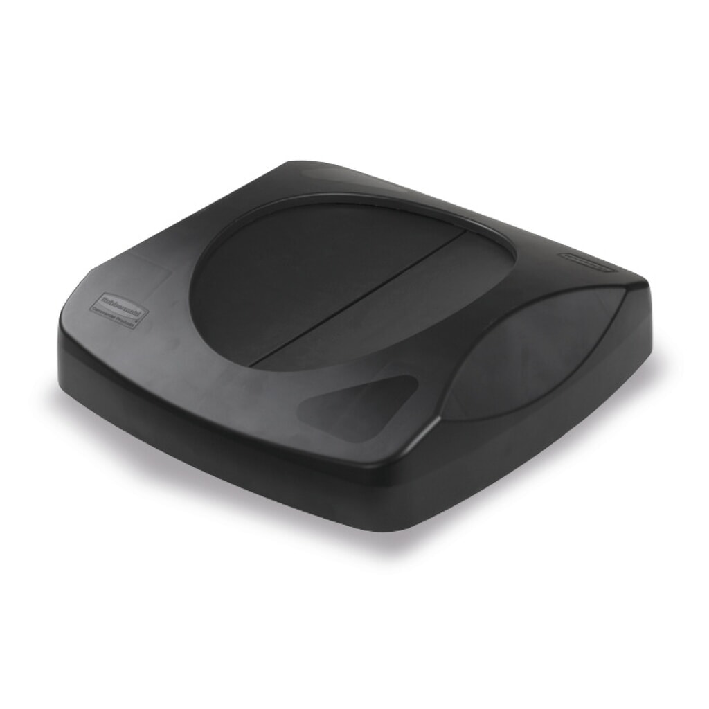 Couvercle basculant pour conteneur à déchets Rubbermaid®, 87 litres, noir Illustration du produit: Couvercle basculant pour conteneur à déchets Rubbermaid®, 87 litres, noir