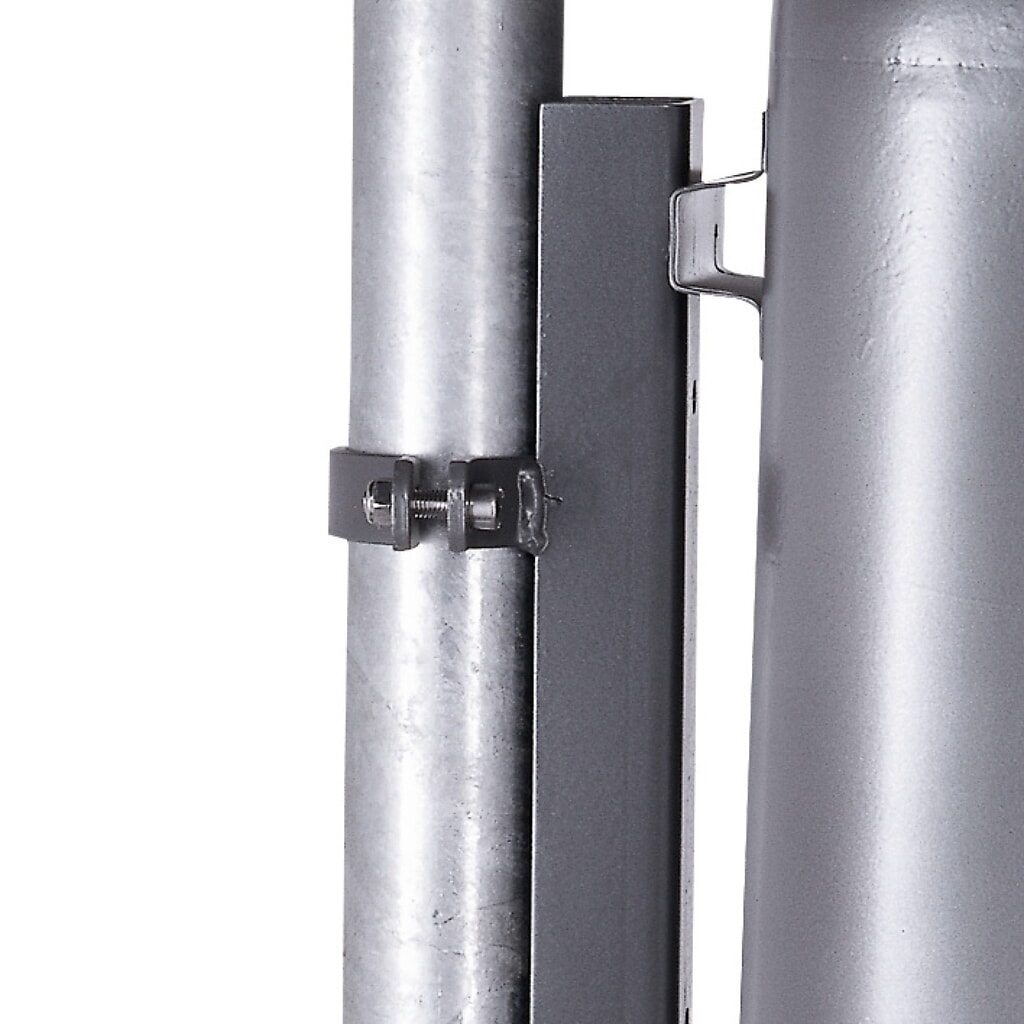 Illustration du produit: RENNER Clip de fixation pour conteneur à déchets en tôle d’acier, outil de montage inclus, 2 pces/UV