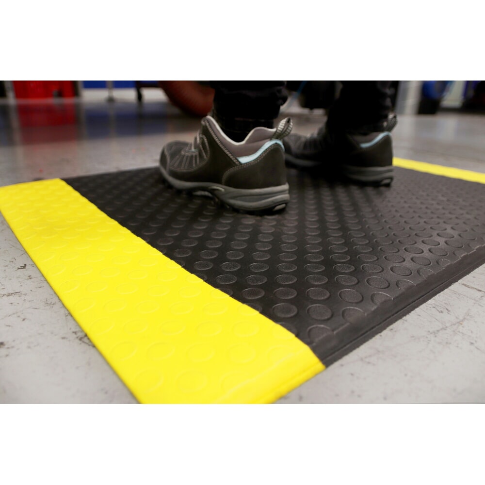 Illustration du produit: Tapis anti-fatigue COBA Orthomat® Dot, monocouche, noir, l × L 900 x mètre linéaire