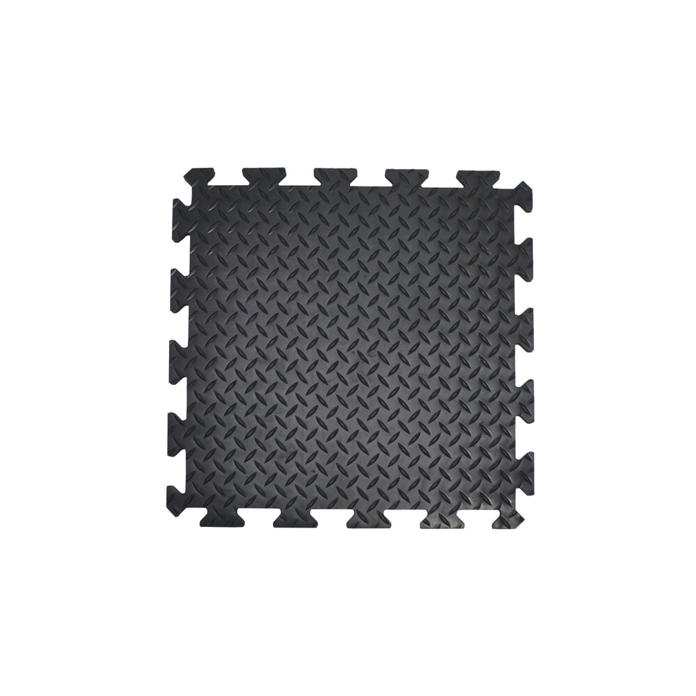 N° de l'image du produit 2 : COBA Dalle de sol en PVC Eco, aspect picots, lxP 500 x 500 mm, noir