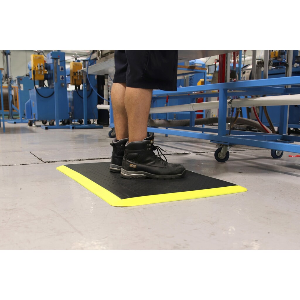 N° de l'image du produit 4 : COBA Tapis anti-fatigue COBAelite® Diamond, lxP 600 x 900 mm, noir