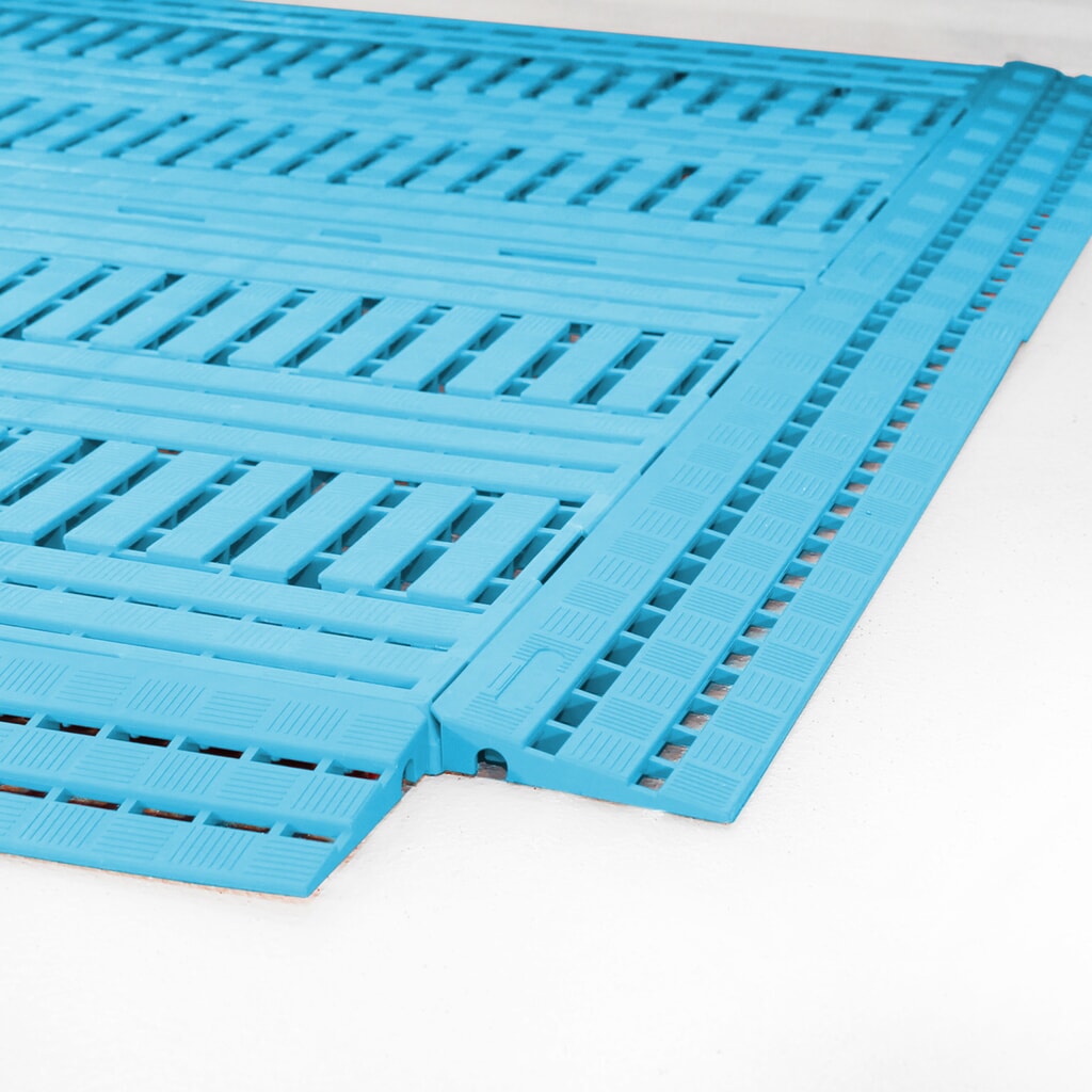 COBA Tapis pour poste de travail en PE, lxP 600 x 1 200 mm, bleu N° de l'image du produit 1 : COBA Tapis pour poste de travail en PE, lxP 600 x 1 200 mm, bleu