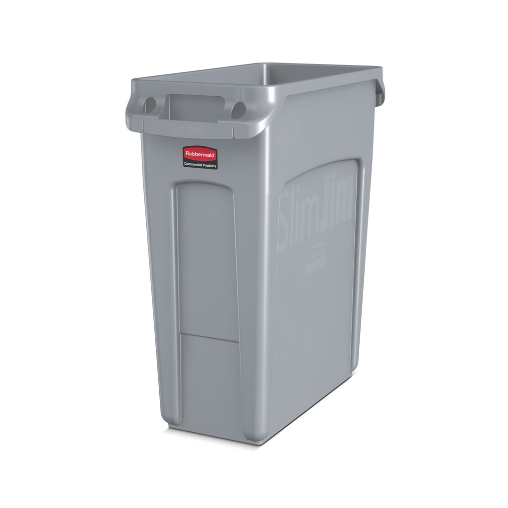 Collecteur de recyclage Rubbermaid® Slim Jim®, 60 litres, avec canaux d’aération Illustration du produit: Collecteur de recyclage Rubbermaid® Slim Jim®, 60 litres, avec canaux d’aération