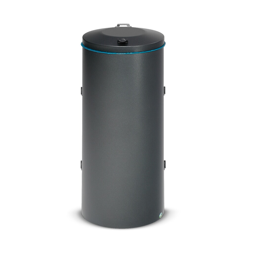 N° de l'image du produit 2 : Collecteur de déchets VAR®, 120 litres, porte à doubles battants, anthracite