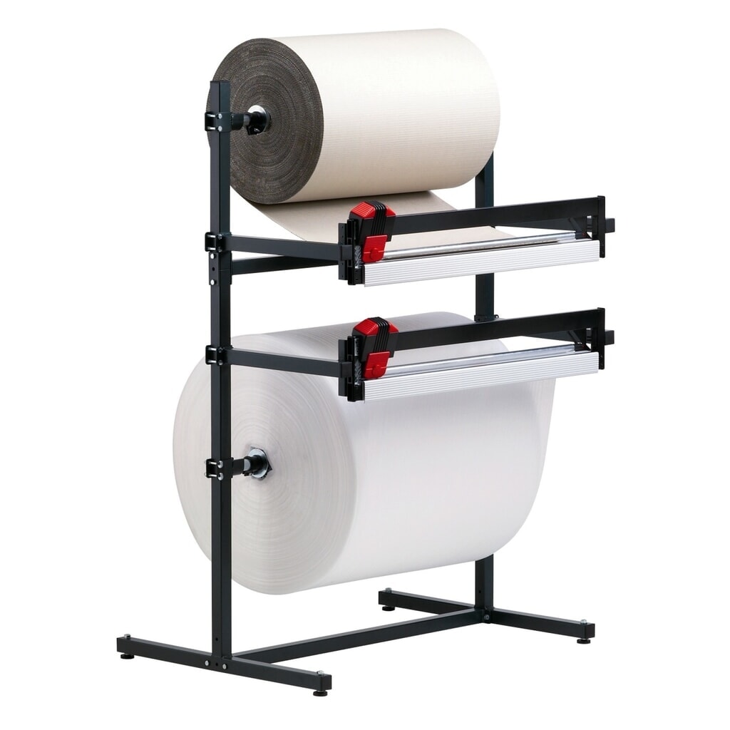 N° de l'image du produit 2 : Rocholz support de découpe double, avec deux unités de coupe, poids maximal du rouleau 130 kg, largeur de coupe 750 mm