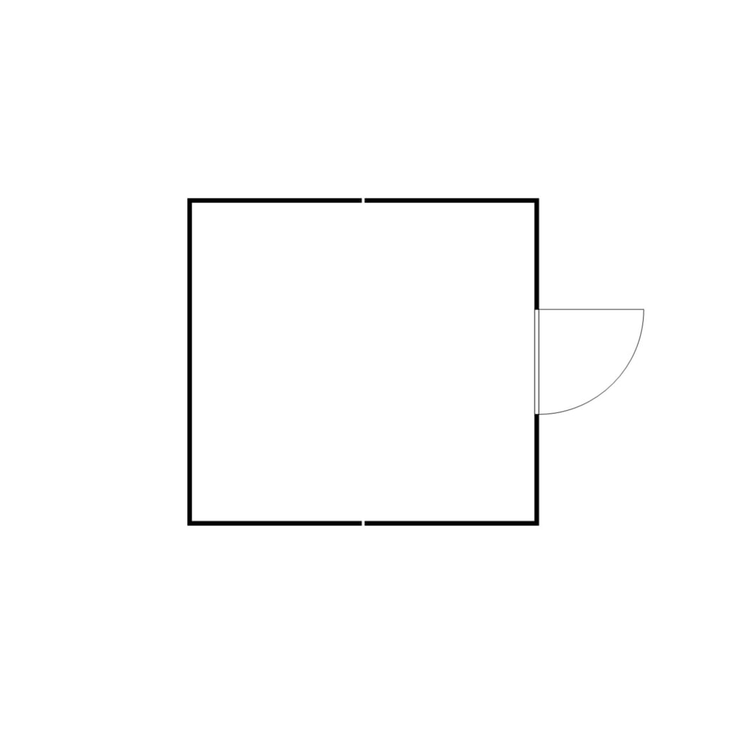 N° de l'image du produit 2 : Combinaison de conteneur de matériaux FLADAFI®, isolé, 16 m², avec plancher en bois, haut. x larg. x prof. 2 405 x 4 050 x 4 340 mm, porte à un battant, centrée sur la face avant