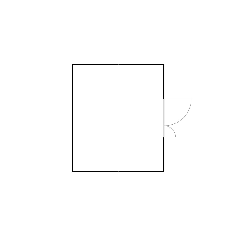 N° de l'image du produit 2 : Combinaison de conteneur de matériaux FLADAFI®, isolée, 20 m², avec plancher en bois, haut. x larg. x prof. 2 405 x 5 080 x 4 340 mm, porte à doubles battants (division asymétrique), centrée sur la largeur