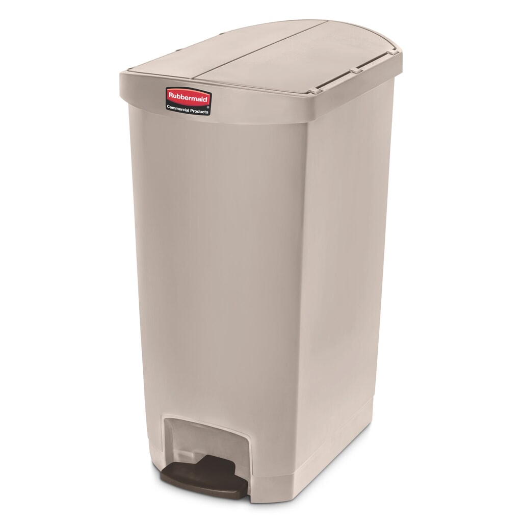 Rubbermaid Slim Jim® Pédale sur le côté étroit, plastique, 50 litres, Beige Illustration du produit: Rubbermaid Slim Jim® Pédale sur le côté étroit, plastique, 50 litres, Beige