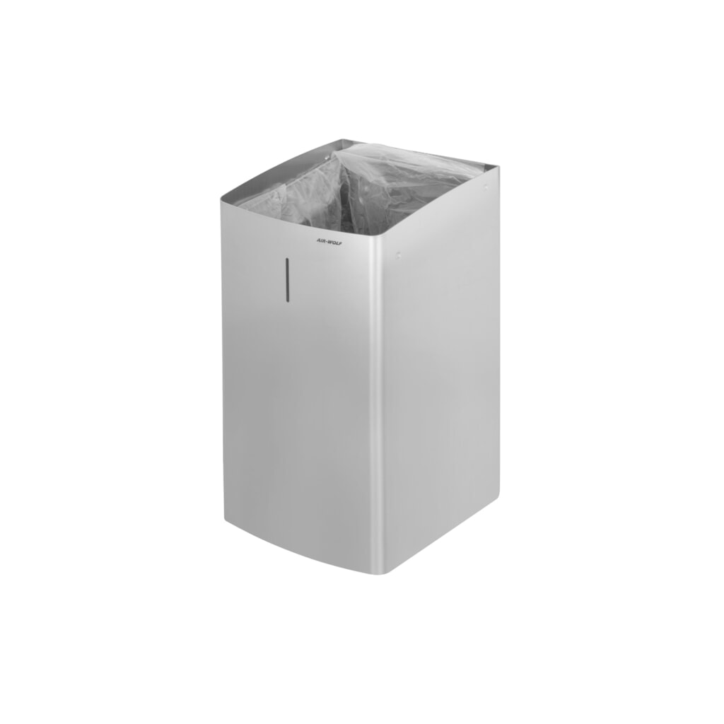 Conteneur à déchets Air-Wolf avec un volume de 27 litres en acier inoxydable brossé N° de l'image du produit 2 : Conteneur à déchets Air-Wolf avec un volume de 27 litres en acier inoxydable brossé