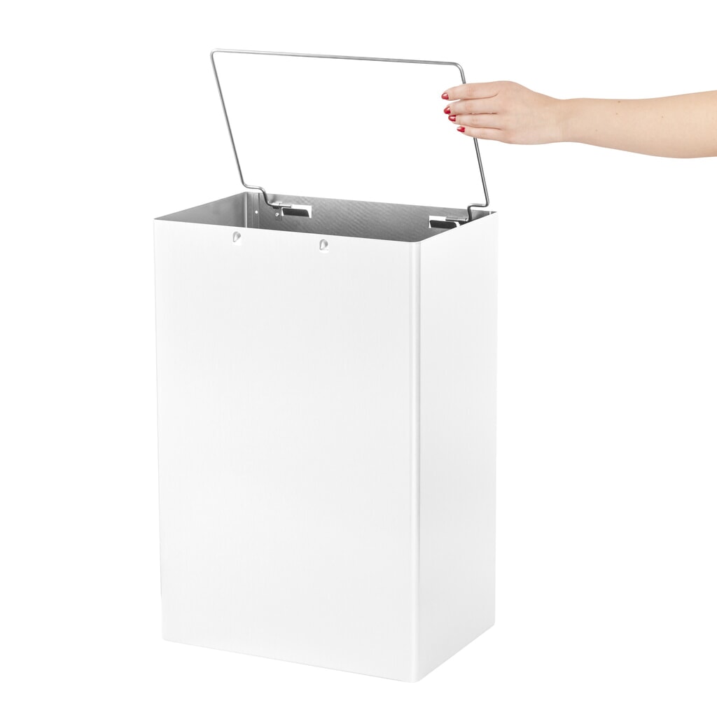 Illustration du produit: Conteneur à déchets Air-Wolf d’un volume de 50 litres blanc
