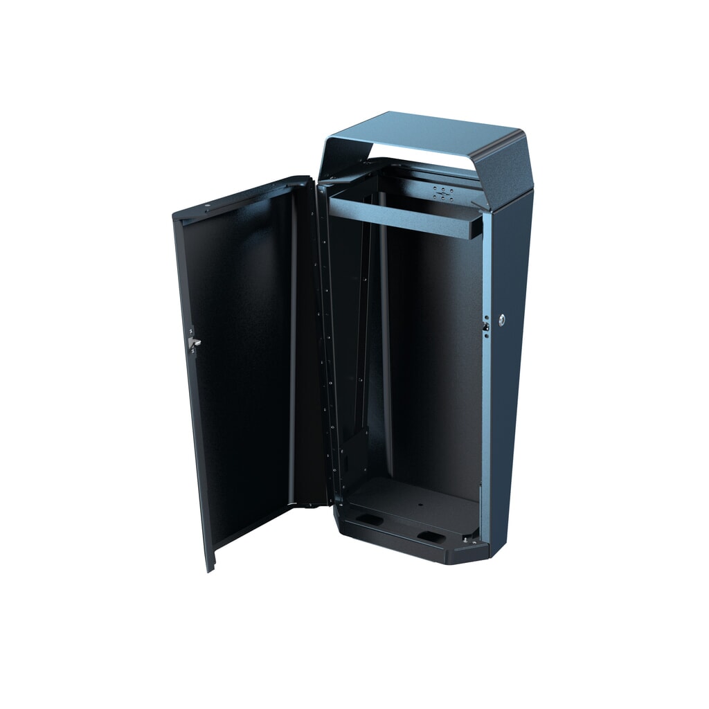 Conteneur à déchets RK de RENNER, 70 litres, support de sacs poubelle, anthracite/fer micacé N° de l'image du produit 2 : Conteneur à déchets RK de RENNER, 70 litres, support de sacs poubelle, anthracite/fer micacé