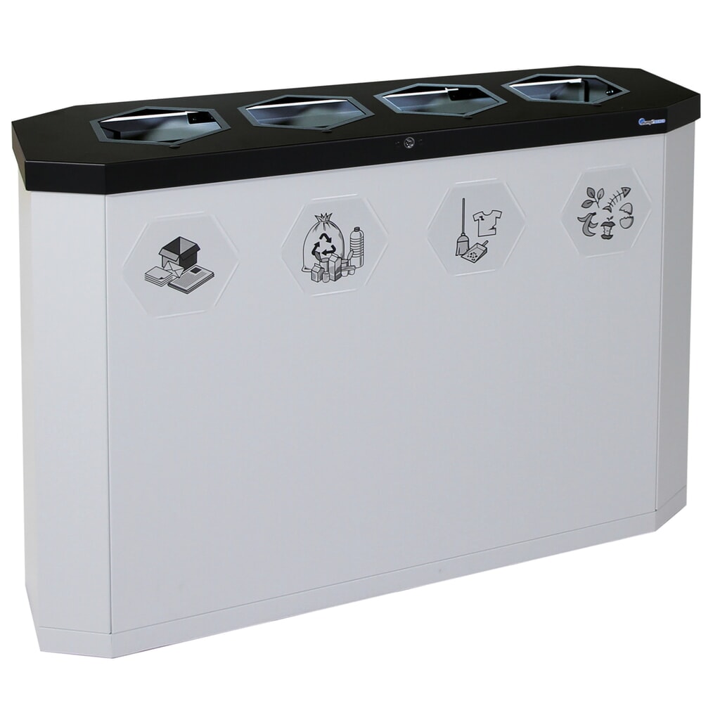 Illustration du produit: Conteneur à déchets stumpf®, Sixco 4 smart gris clair
