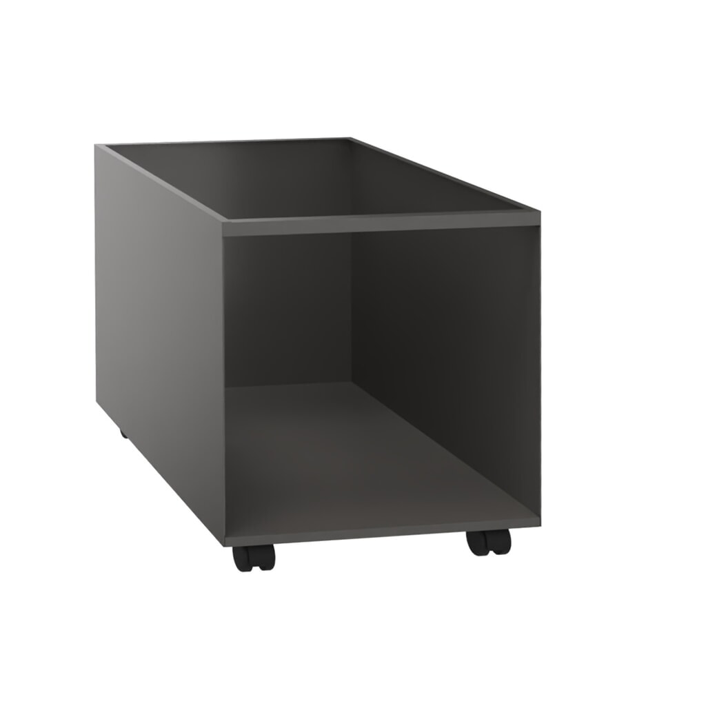 N° de l'image du produit 2 : Conteneur avec insert en plastique, mobile, HxlxP 525 x 500 x 650 mm, gris anthracite