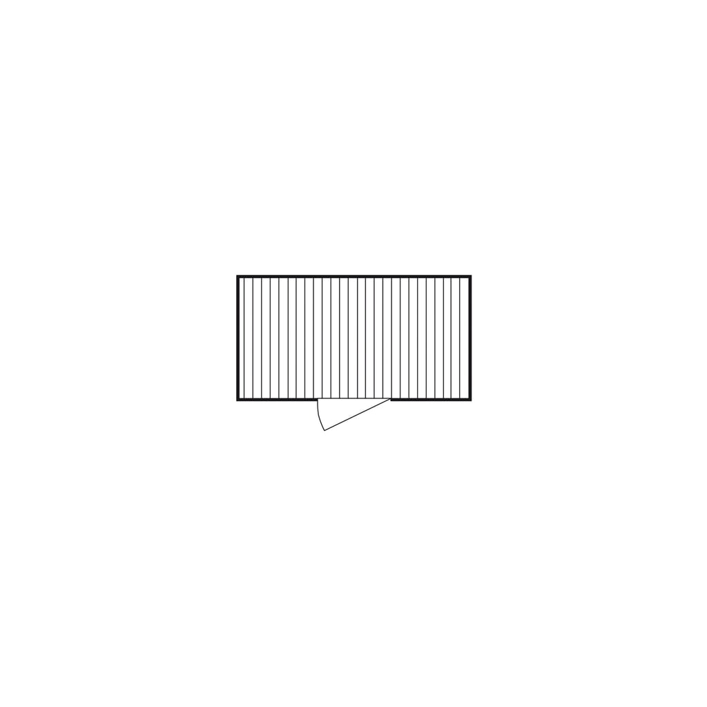 N° de l'image du produit 2 : Conteneur à matériaux FLADAFI®, isolé, 8 m², avec plancher en bois, haut. x larg. x prof. 2 405 x 4 050 x 2 170 mm, porte à un battant, centré sur la largeur