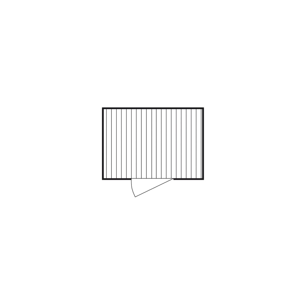 Conteneur à matériaux FLADAFI®, galvanisé, assemblé, XL 6 m², avec plancher en bois, haut. x larg. x prof. 2 532 x 3 020 x 2 170 mm, Porte à doubles battants ( division asymétrique), au centre de la face avant N° de l'image du produit 2 : Conteneur à matériaux FLADAFI®, galvanisé, assemblé, XL 6 m², avec plancher en bois, haut. x larg. x prof. 2 532 x 3 020 x 2 170 mm, Porte à doubles battants ( division asymétrique), au centre de la face avant