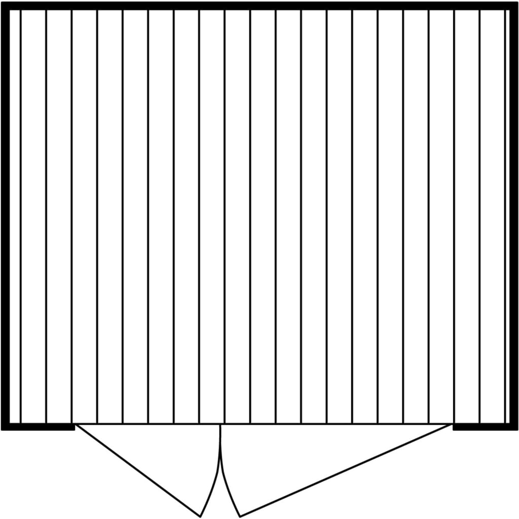 Conteneur à matériaux FLADAFI®, galvanisé, assemblé, XXL 7 m², haut. x larg. x prof. 2 595 x 3 020 x 2 540 mm, Porte à doubles battants ( division asymétrique), centré sur le largeur N° de l'image du produit 2 : Conteneur à matériaux FLADAFI®, galvanisé, assemblé, XXL 7 m², haut. x larg. x prof. 2 595 x 3 020 x 2 540 mm, Porte à doubles battants ( division asymétrique), centré sur le largeur