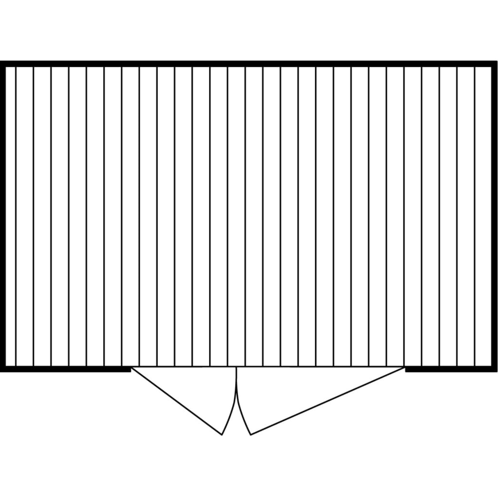 Conteneur à matériaux FLADAFI®, galvanisé, assemblé, XXL 9 m², haut. x larg. x prof. 2 595 x 4 050 x 2 540 mm, porte à doubles battants (division asymétrique), centrée en face avant N° de l'image du produit 2 : Conteneur à matériaux FLADAFI®, galvanisé, assemblé, XXL 9 m², haut. x larg. x prof. 2 595 x 4 050 x 2 540 mm, porte à doubles battants (division asymétrique), centrée en face avant