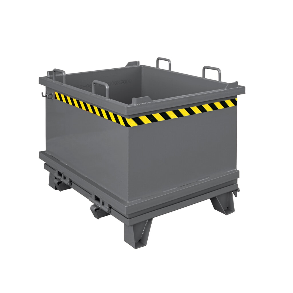 Illustration du produit: Conteneur à fond pliable avec câble de traction, volume 0,3 m³, gris anthracite