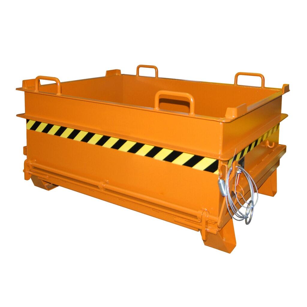Illustration du produit: Conteneur pour matériaux de construction Bauer® BC 500, peint, jaune-orange