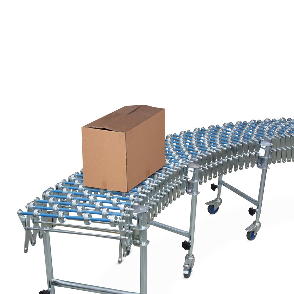 Illustration du produit: Convoyeur à roulettes à ciseaux, longueur 2,8 à 9,6 m, largeur 600 mm
