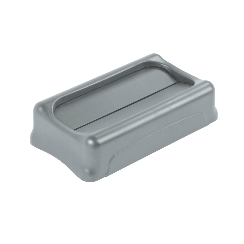Illustration du produit: Couvercle oscillant pour Rubbermaid Slim Jim®, gris