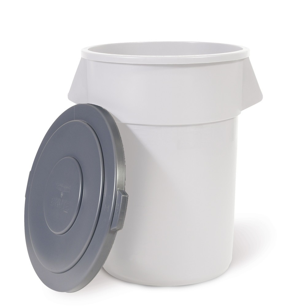 Illustration du produit: Couvercle pour conteneur universel Rubbermaid® 76 litres, rond, gris