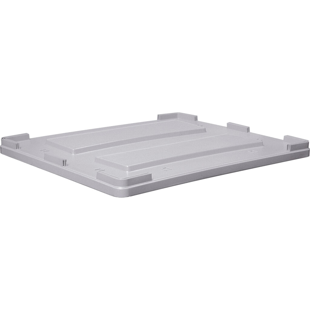 Illustration du produit: Couvercle pour grands conteneurs en polyéthylène, contenance 600 litres, gris