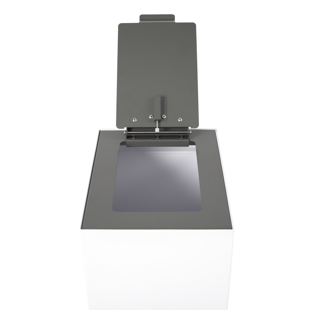 N° de l'image du produit 3 : Couvercle rabattable pour dispositif modulaire de tri des déchets, gris foncé