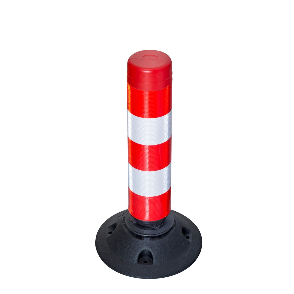 Cylindre de signalisation FlexPin, rouge/blanc, 460 mm Illustration du produit: Cylindre de signalisation FlexPin, rouge/blanc, 460 mm