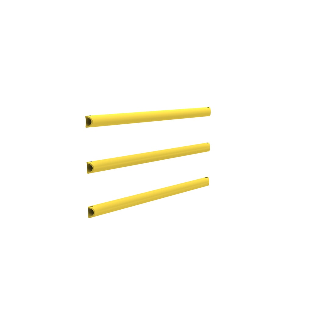 N° de l'image du produit 4 : dancop Jeu de montants pour garde-corps de sécurité « Delta », 3 pcs, découpe personnalisée