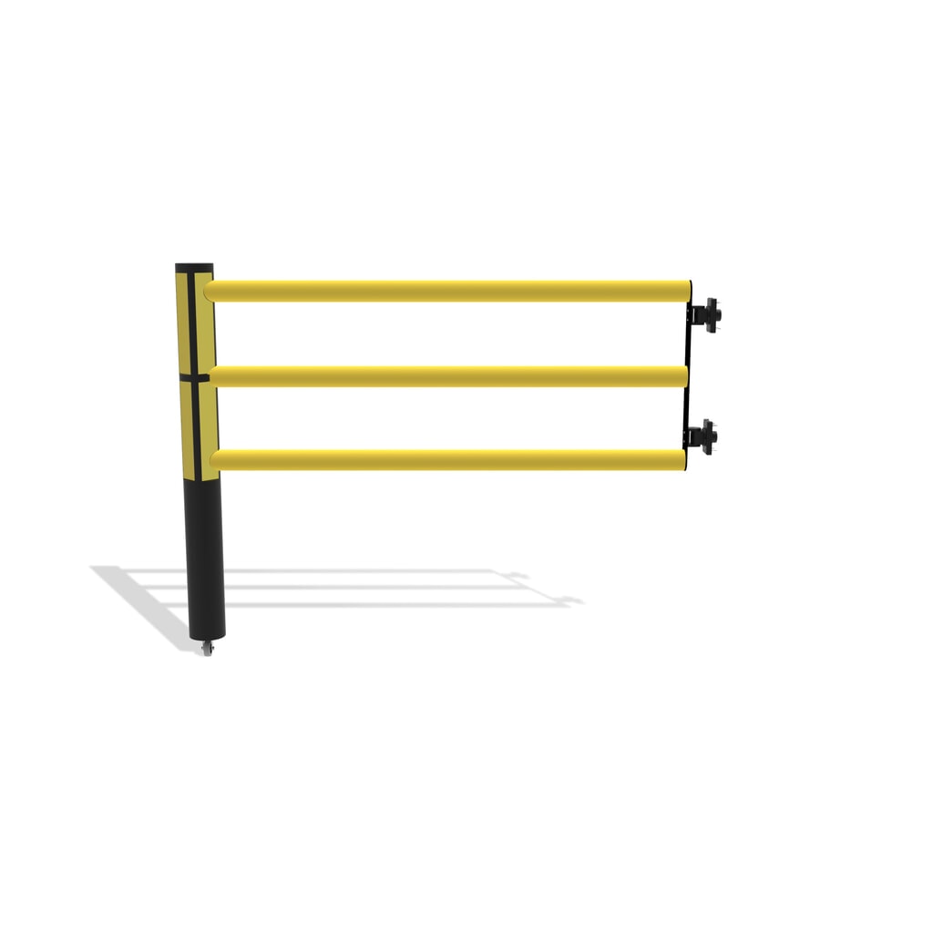 dancop Porte battante pour garde-corps de sécurité « Delta », H x l 1 200 x 1 500 mm, avec rouleau N° de l'image du produit 5 : dancop Porte battante pour garde-corps de sécurité « Delta », H x l 1 200 x 1 500 mm, avec rouleau