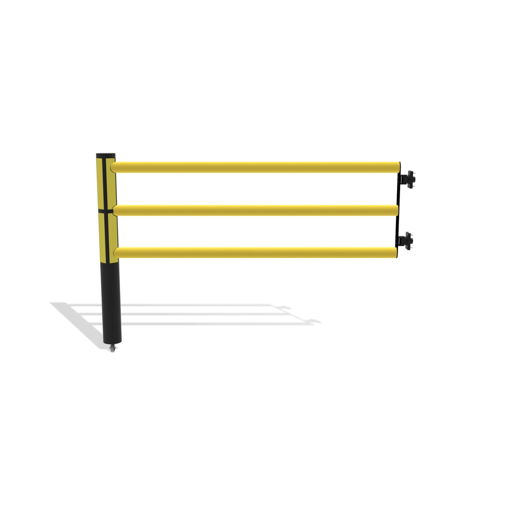 dancop Porte battante pour garde-corps de sécurité « Delta », H x l 1 200 x 1 750 mm, avec rouleau N° de l'image du produit 5 : dancop Porte battante pour garde-corps de sécurité « Delta », H x l 1 200 x 1 750 mm, avec rouleau