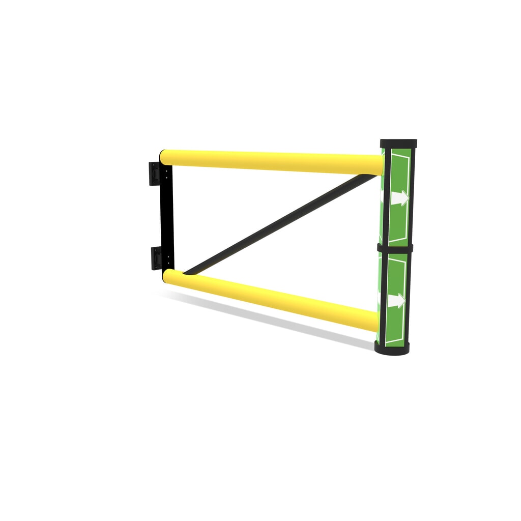 N° de l'image du produit 8 : dancop Porte battante pour garde-corps de sécurité « Delta », H x l 1 200 x 1 200 mm