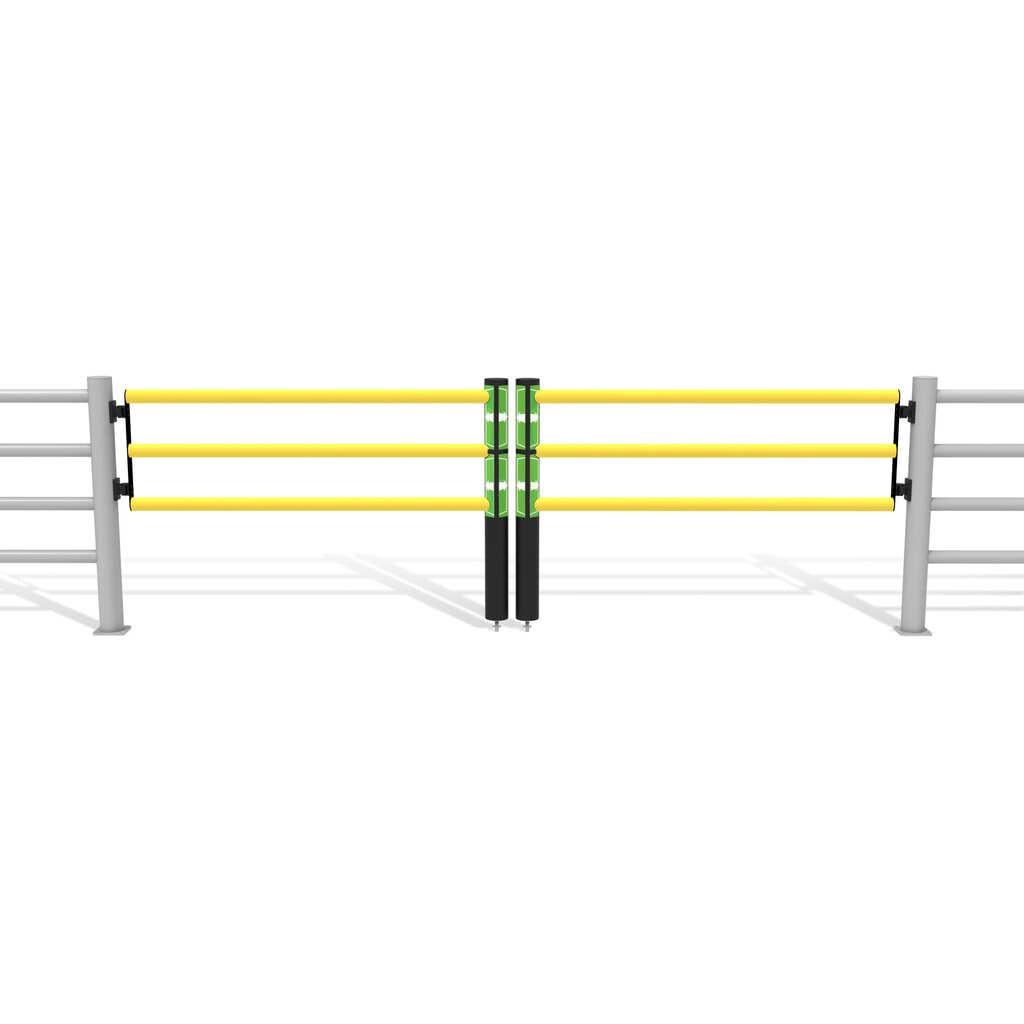 dancop Porte battante pour garde-corps de sécurité « Delta », H x l 1 200 x 1 750 mm, avec rouleau N° de l'image du produit 11 : dancop Porte battante pour garde-corps de sécurité « Delta », H x l 1 200 x 1 750 mm, avec rouleau