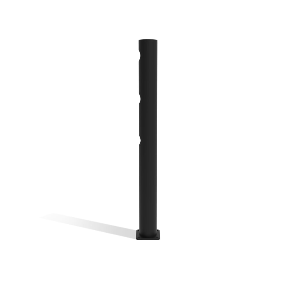 N° de l'image du produit 5 : dancop Poteau d’extrémité pour porte battante de garde-corps de sécurité « Delta », Ø 110 mm, hauteur 1 200 mm, 90°, gauche